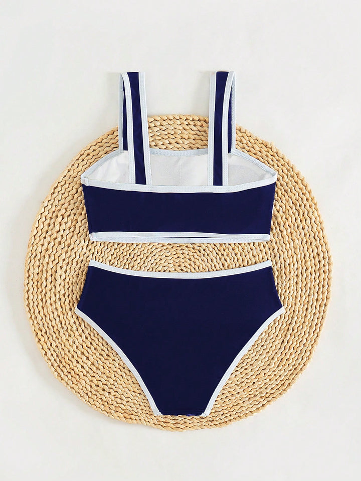 Set bikini SHEIN, albastru