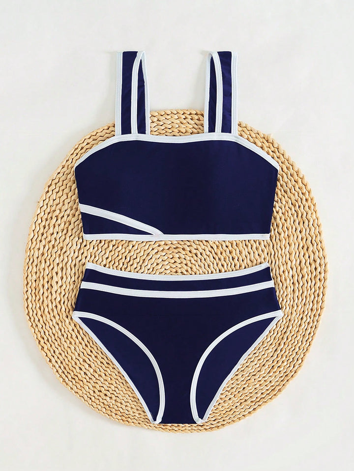 Set bikini SHEIN, albastru