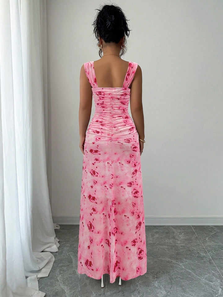 Rochie maxi SHEIN, roz