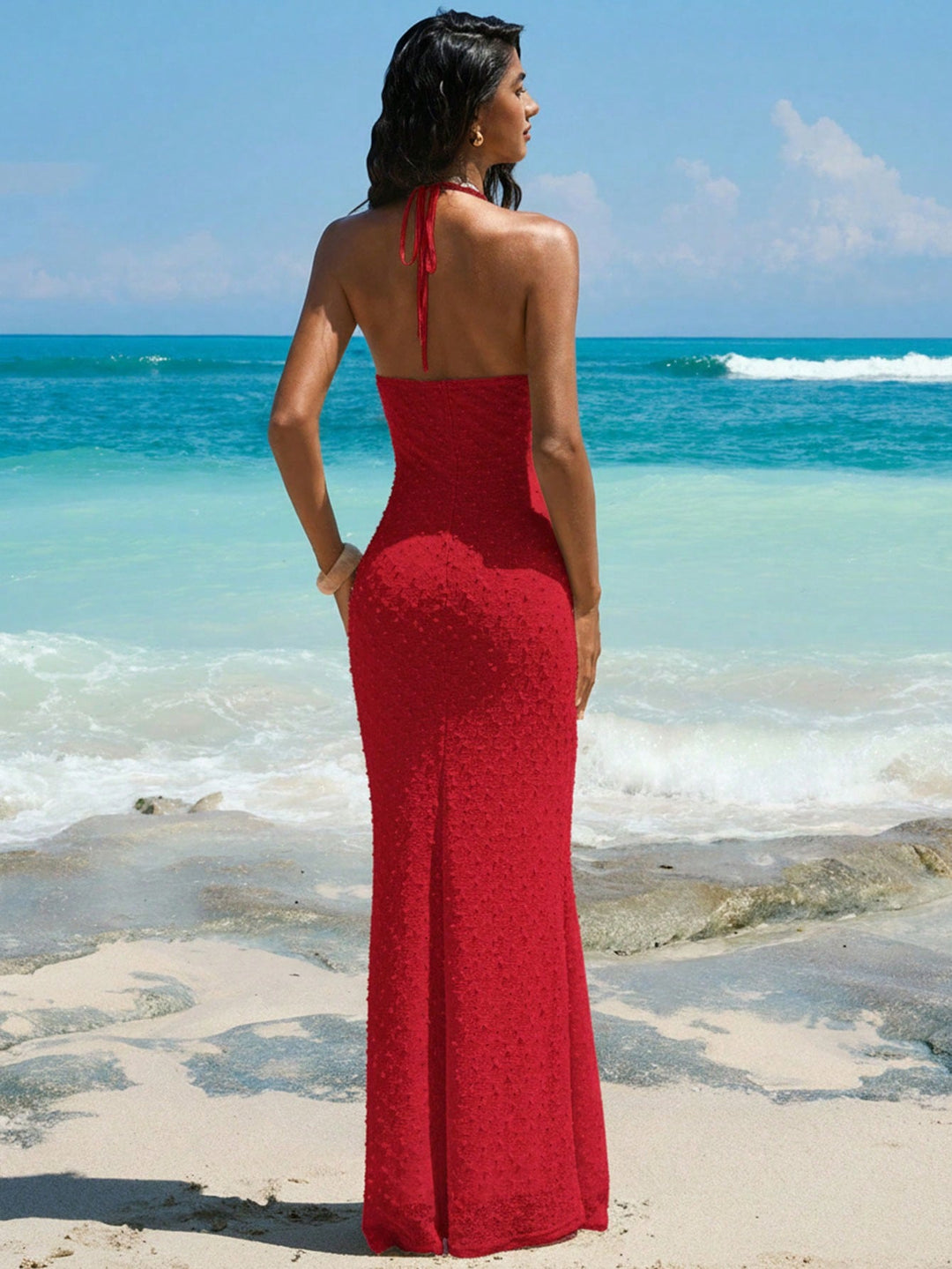 Rochie maxi SHEIN, roșu