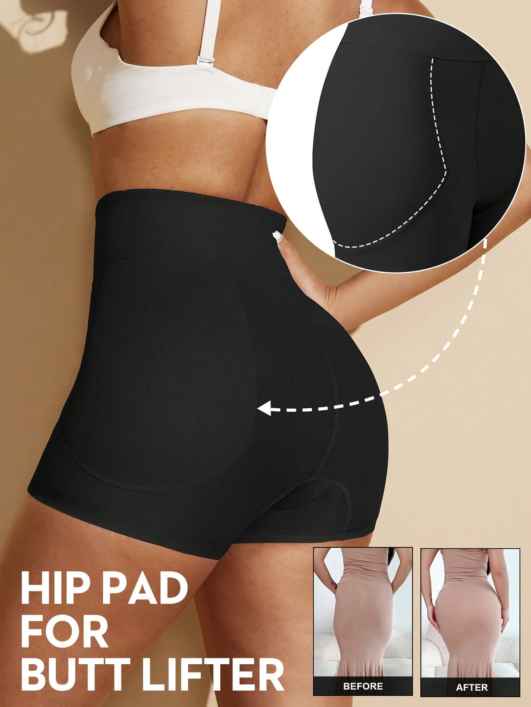Lenjerie modelatoare SHEIN, negru