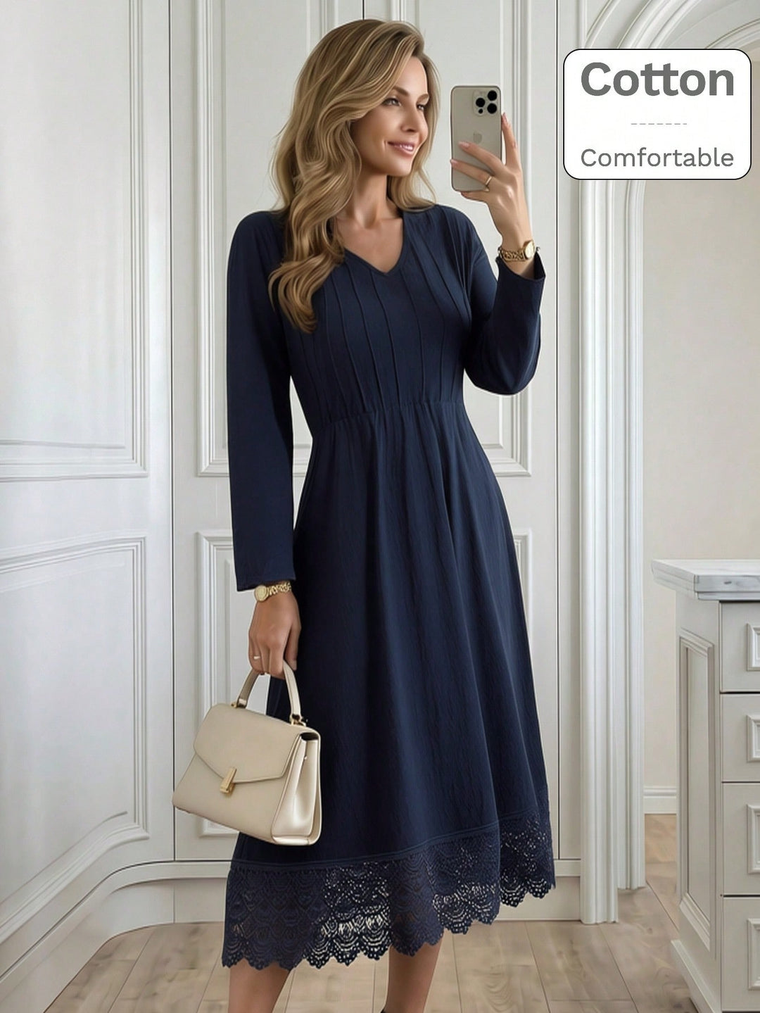 Rochie midi SHEIN, albastru