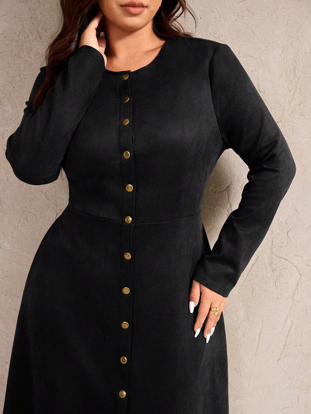SHEIN maxi ruha, fekete