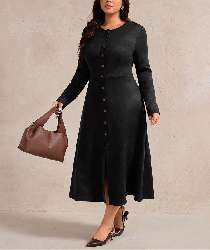 SHEIN maxi ruha, fekete