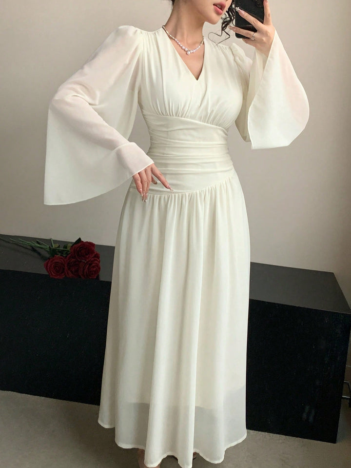 Rochie maxi SHEIN, bej