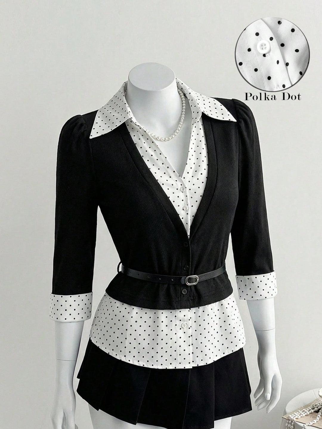 Top SHEIN, negru