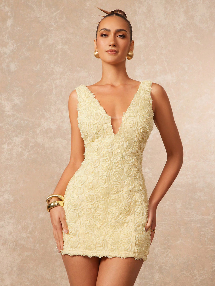 Rochie mini SHEIN, galben