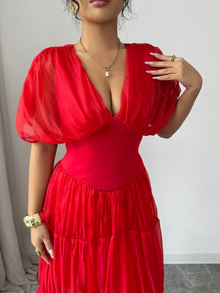 Rochie maxi SHEIN, roșu
