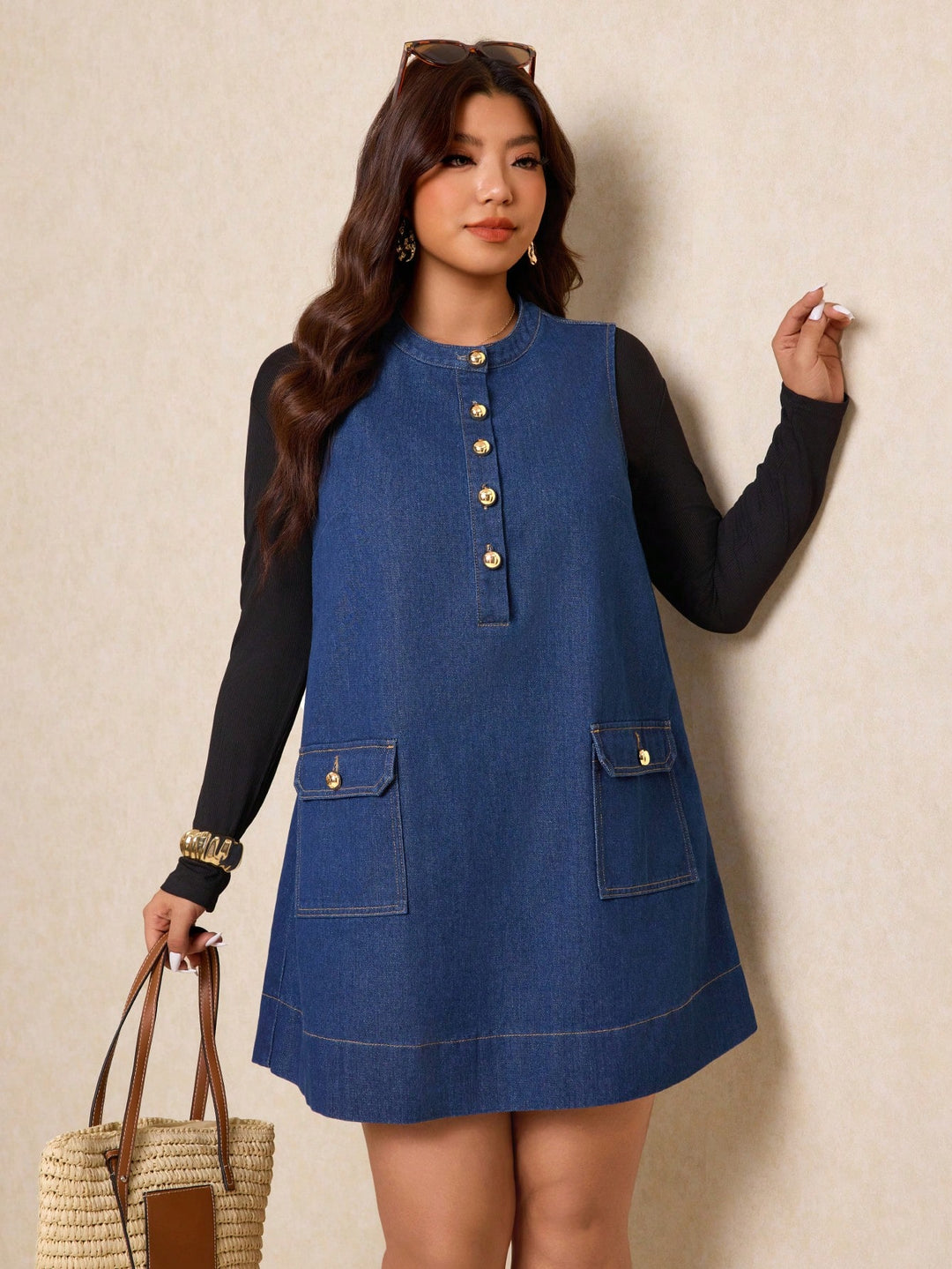 Rochie de blugi SHEIN, albastru