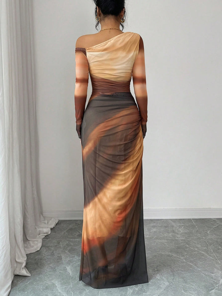 Rochie maxi SHEIN, mix culori