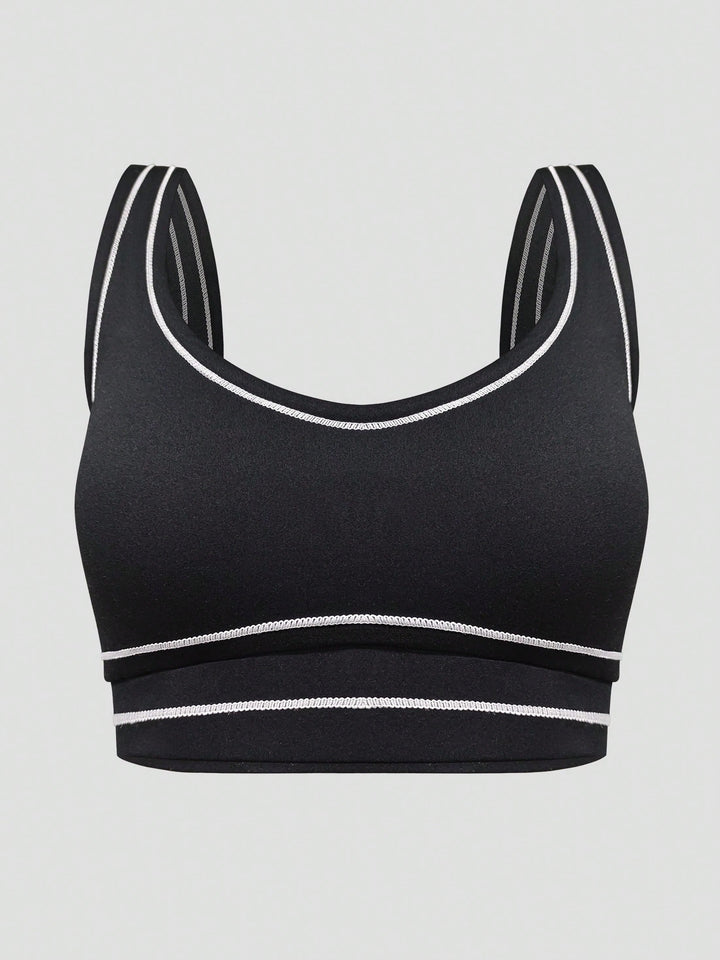 Bustieră sport SHEIN, negru