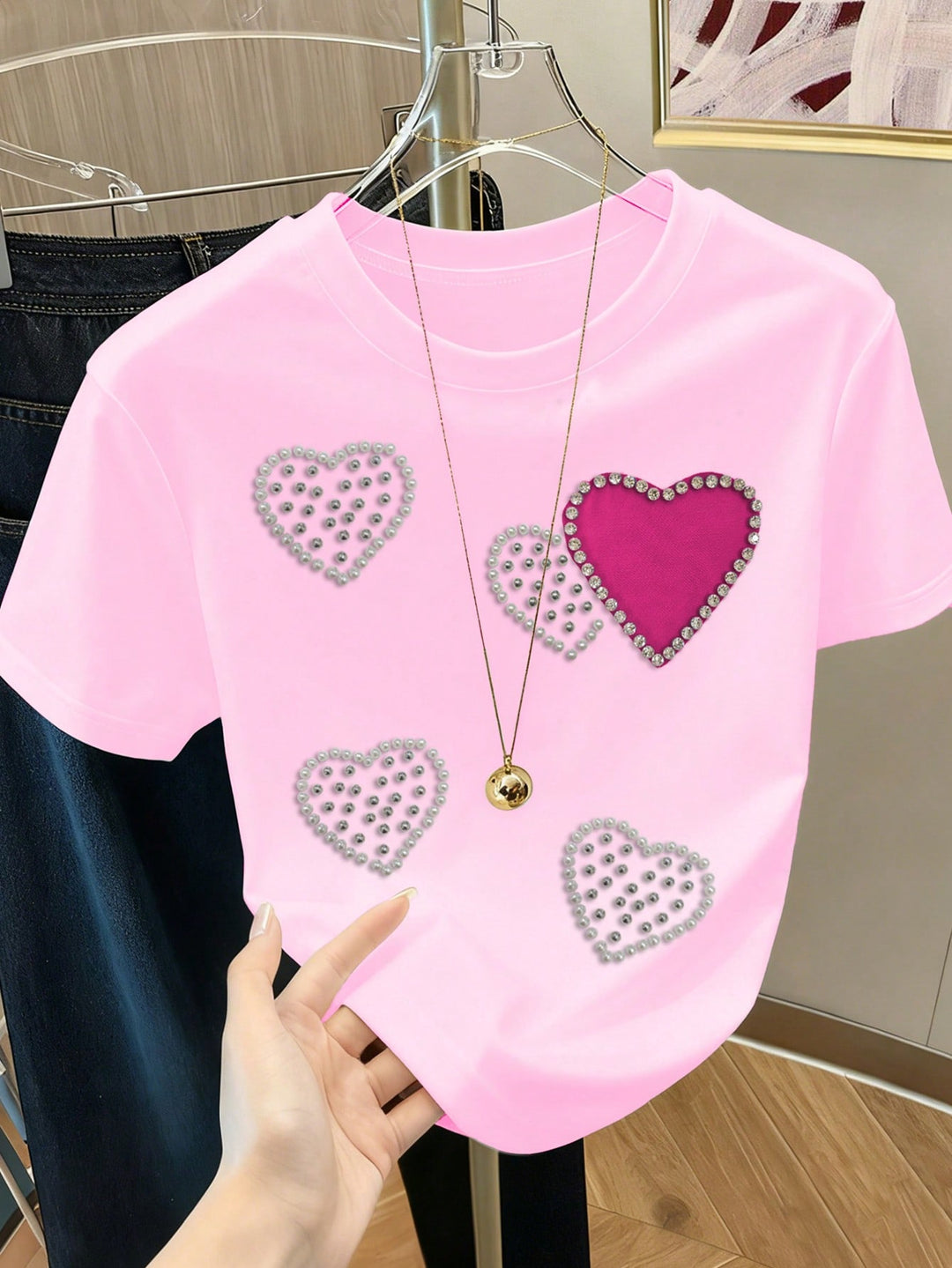 Tricou SHEIN, roz
