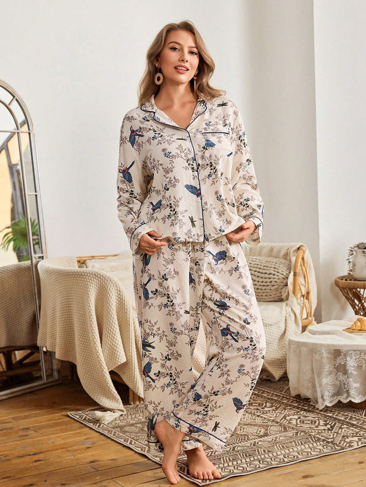 Set pijamale SHEIN, bej