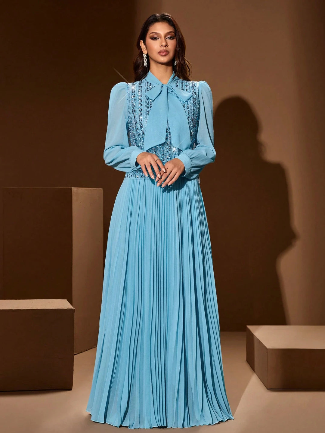Rochie maxi SHEIN, albastru