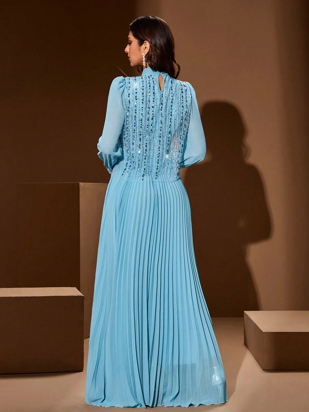 Rochie maxi SHEIN, albastru