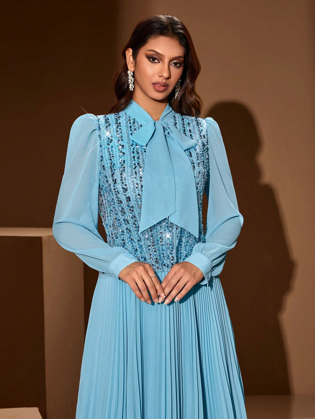 Rochie maxi SHEIN, albastru