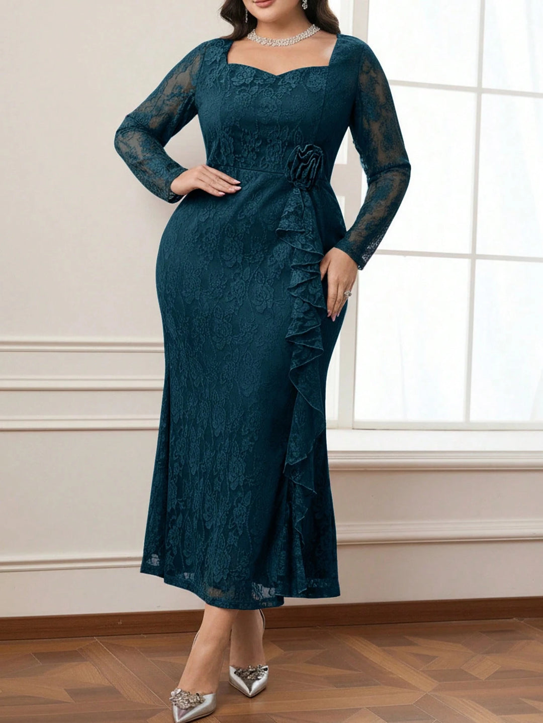 Rochie maxi SHEIN, albastru