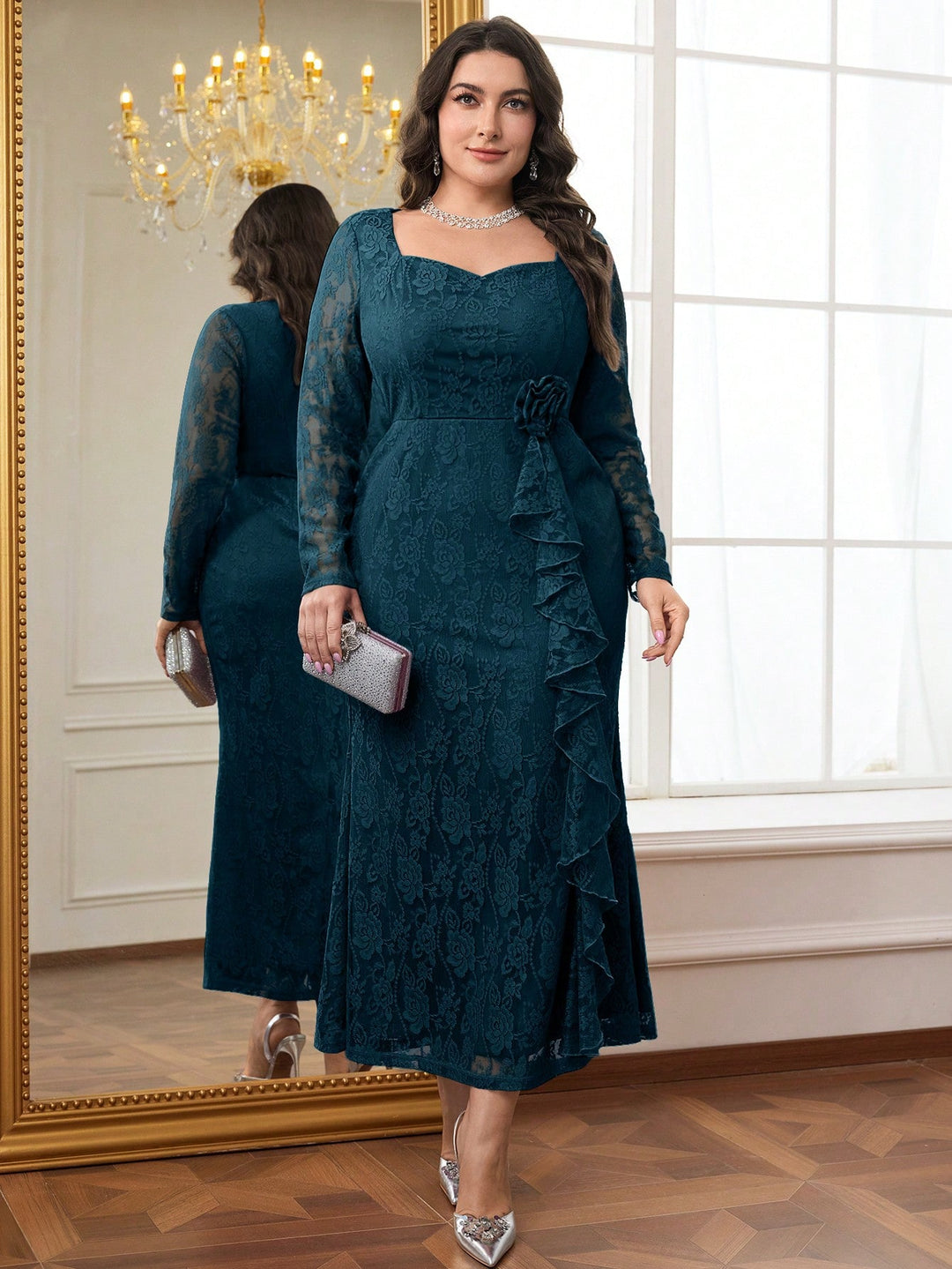 Rochie maxi SHEIN, albastru
