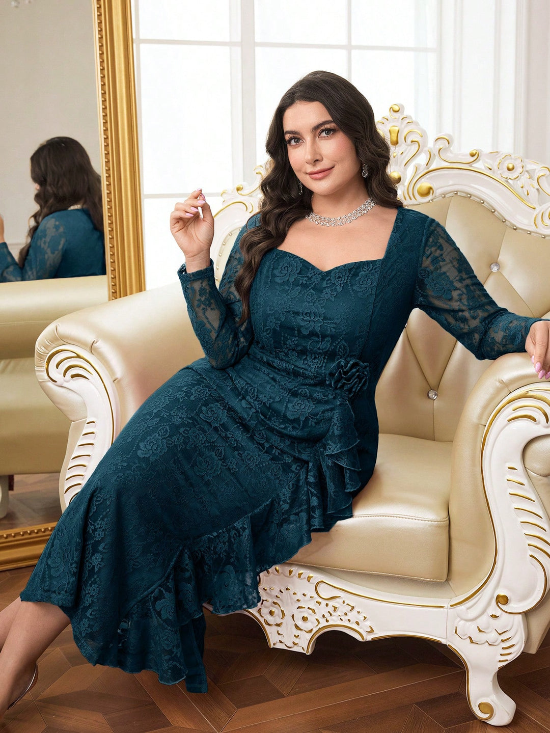 Rochie maxi SHEIN, albastru