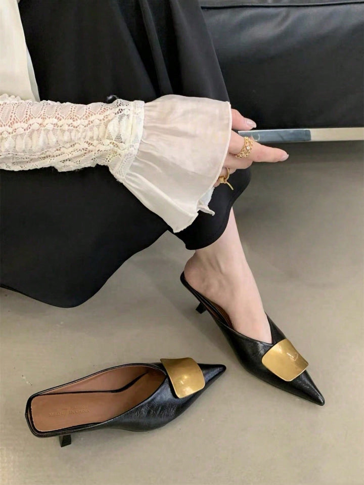 Pantofi cu toc SHEIN, negru
