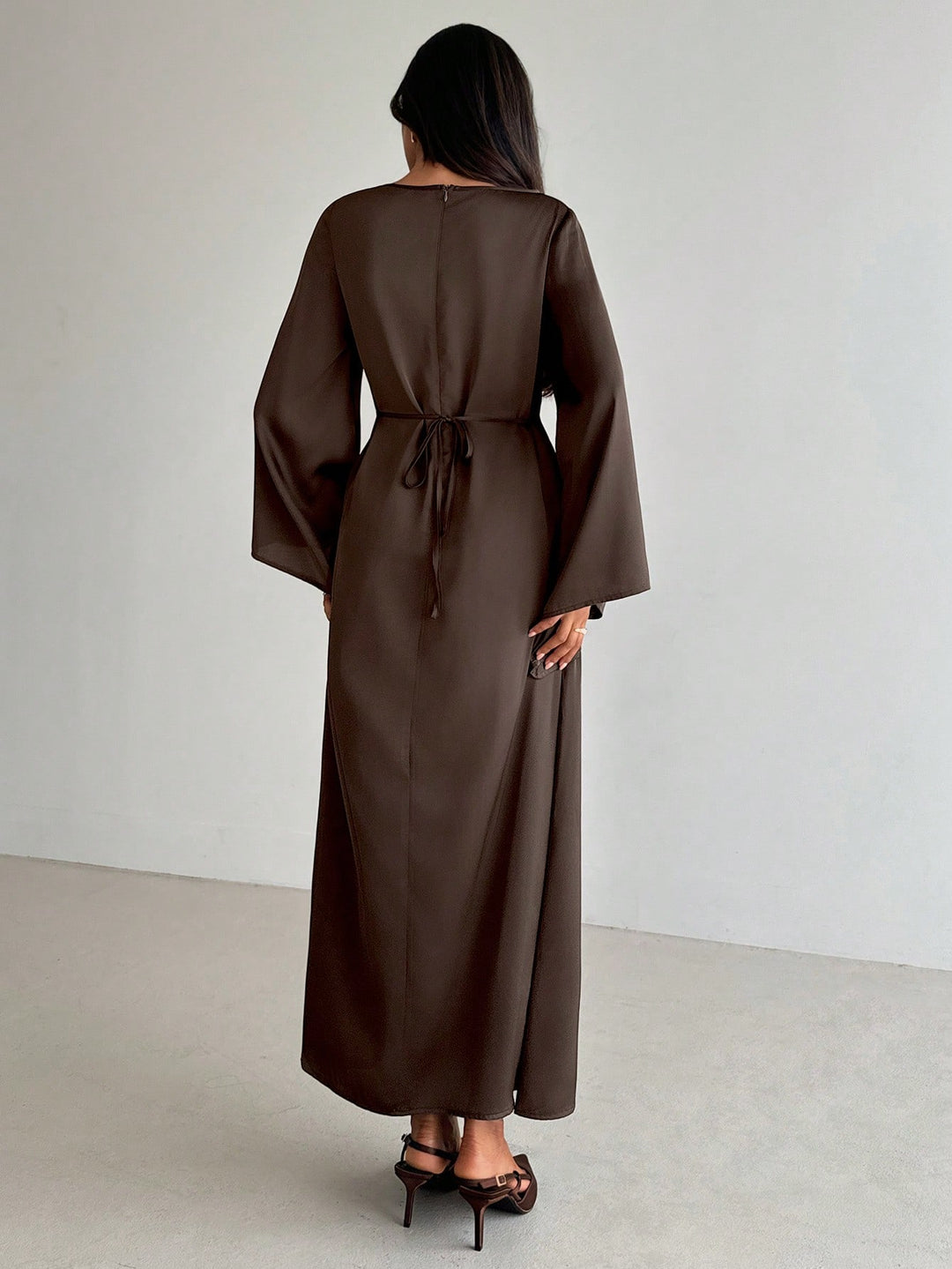 Rochie maxi SHEIN, maro