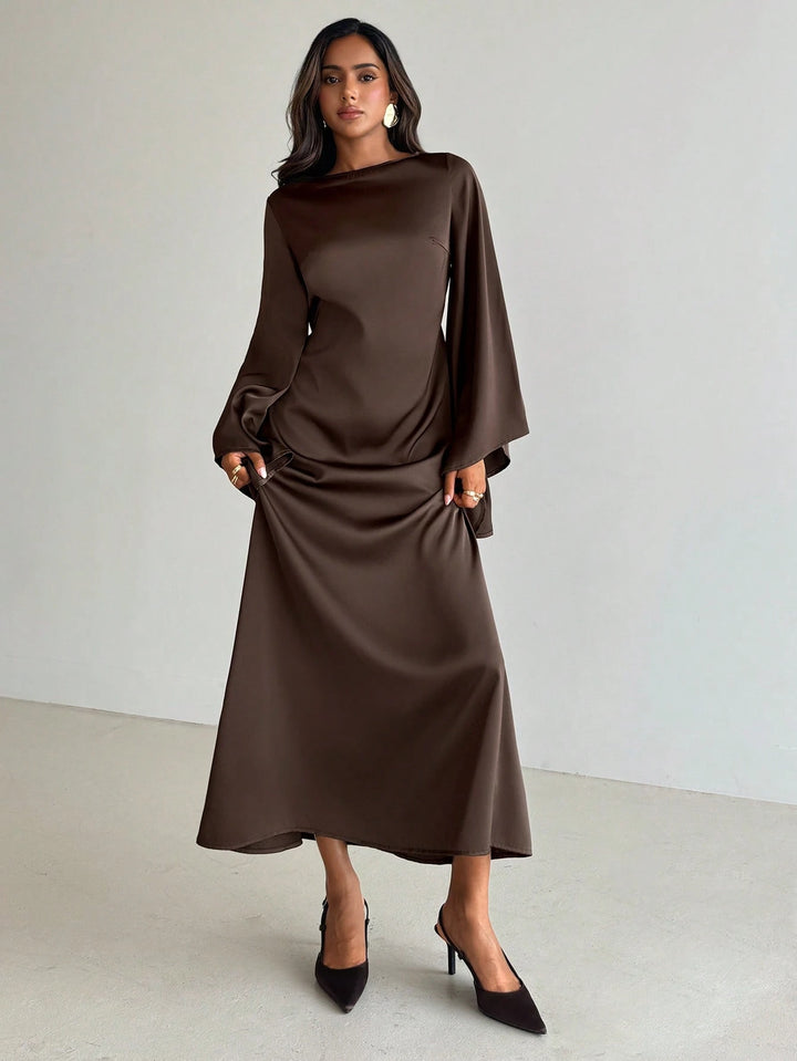 Rochie maxi SHEIN, maro