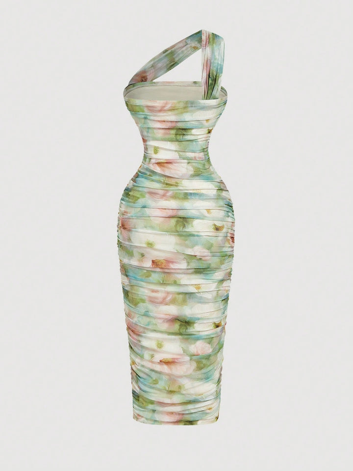 Rochie midi SHEIN, mix culori