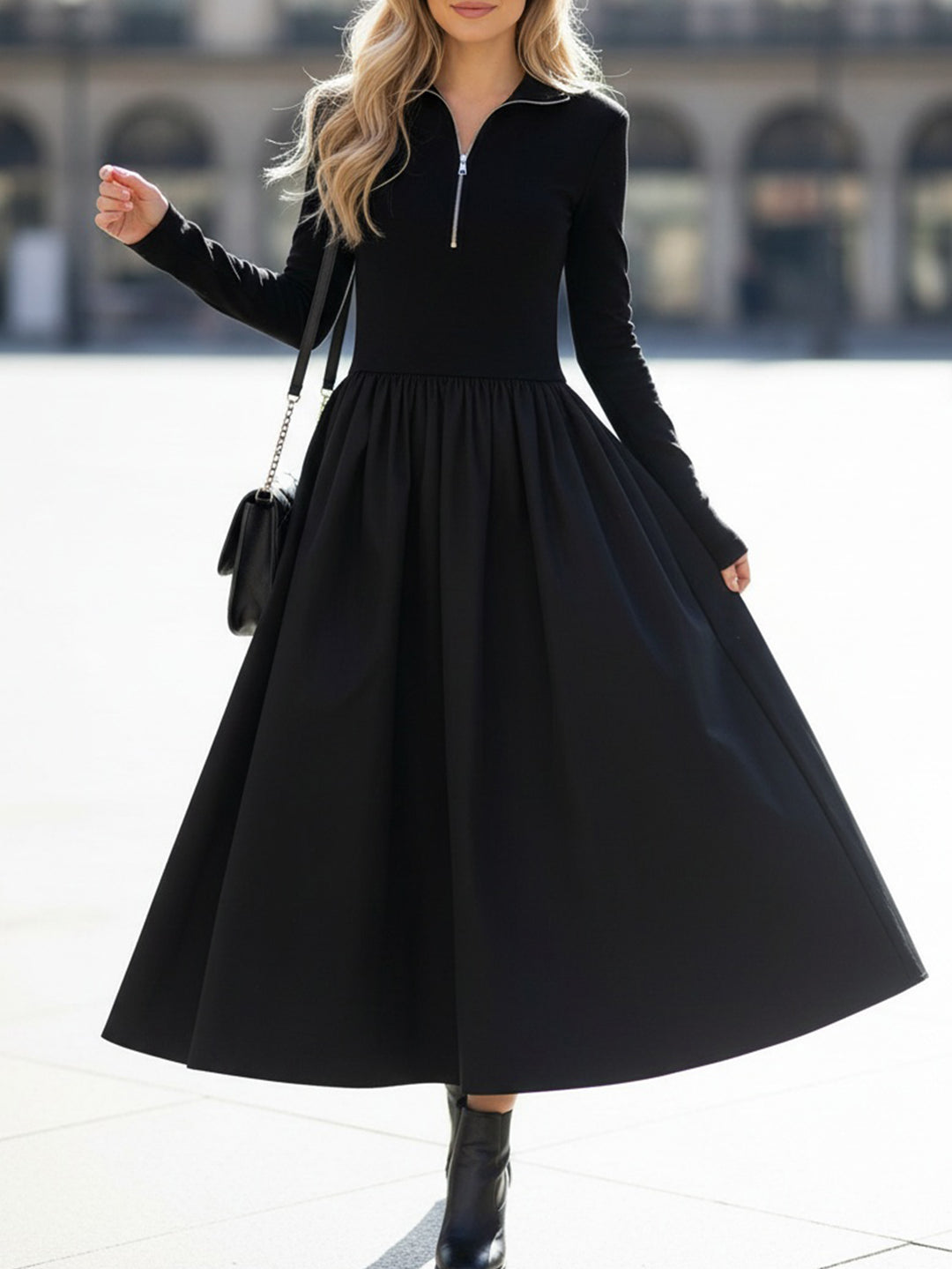 Rochie midi SHEIN, negru