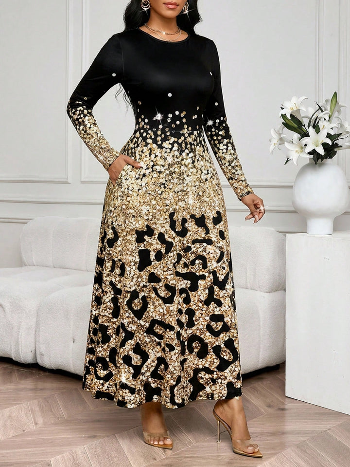 Rochie midi SHEIN, mix culori