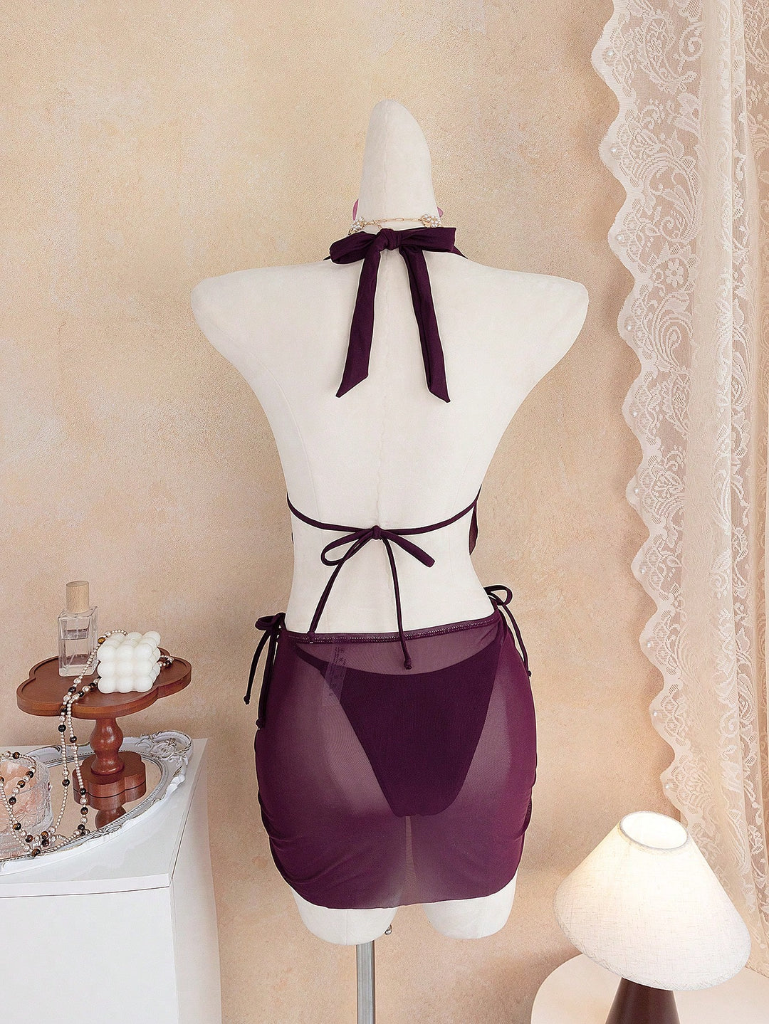Set bikini SHEIN, vișiniu