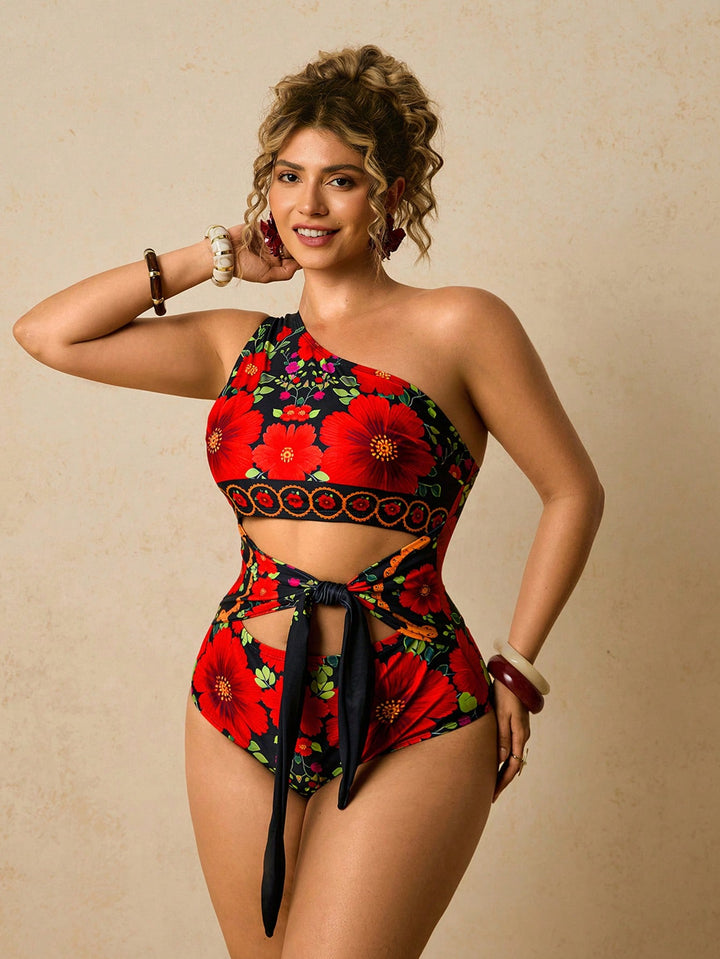 Costum de baie SHEIN, roșu