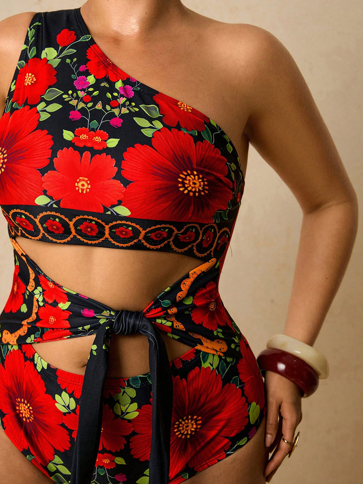 Costum de baie SHEIN, roșu