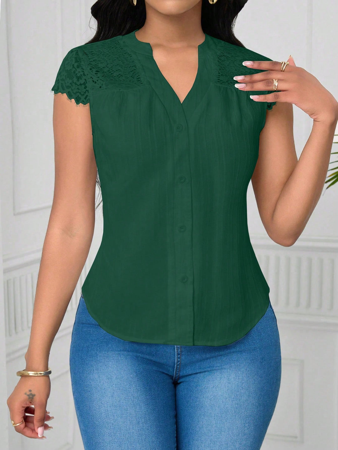 Bluza dama SHEIN, kaki