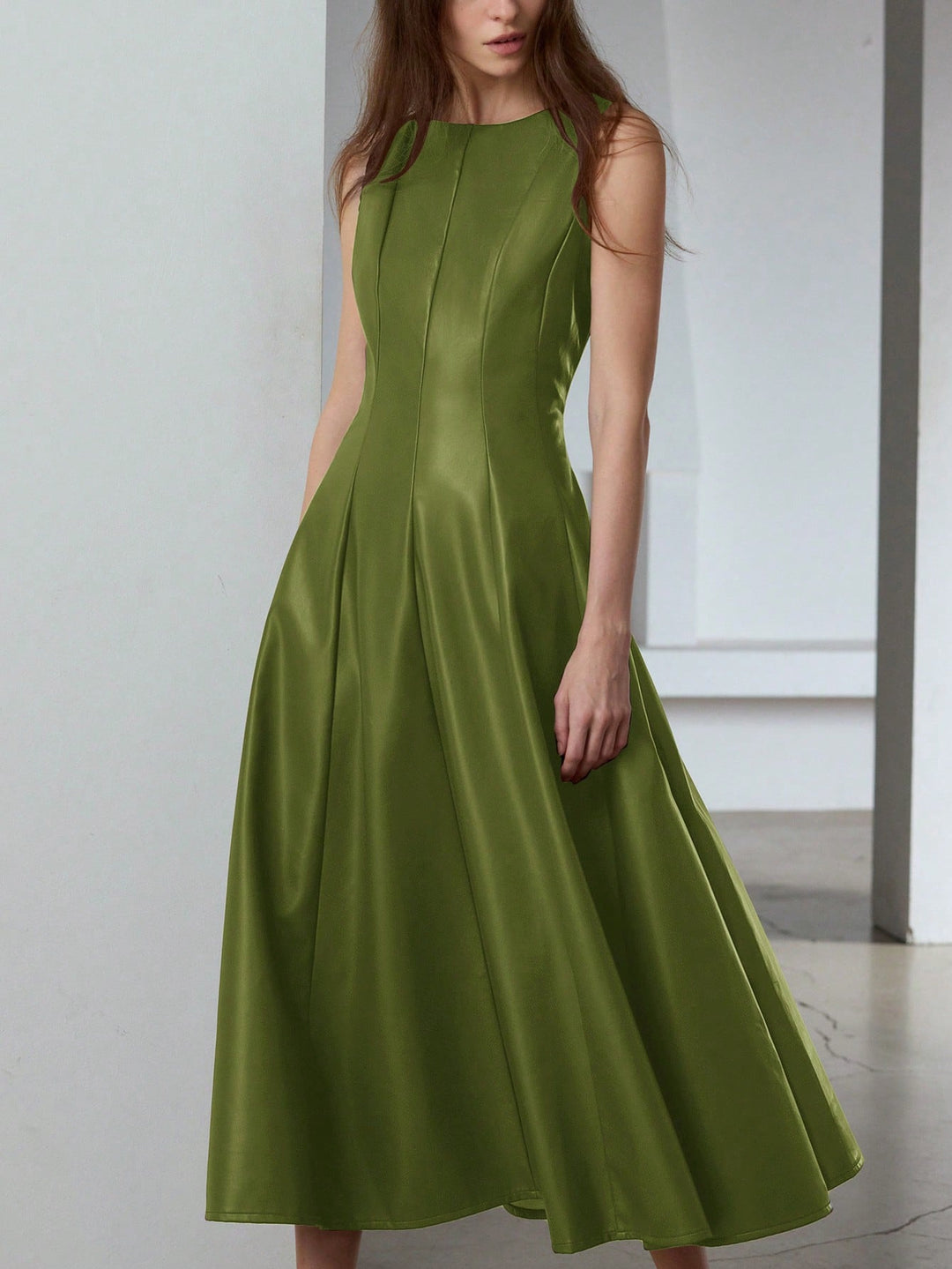 Rochie maxi SHEIN, verde