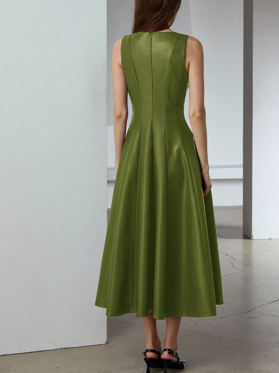 Rochie maxi SHEIN, verde