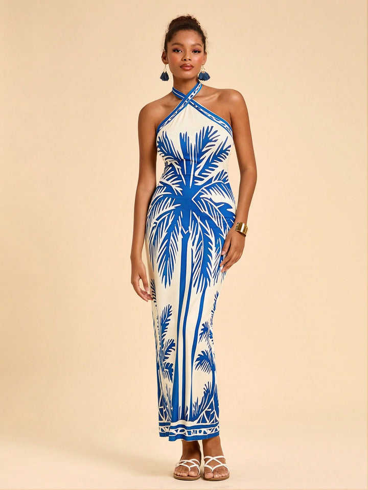 Rochie maxi SHEIN, albastru