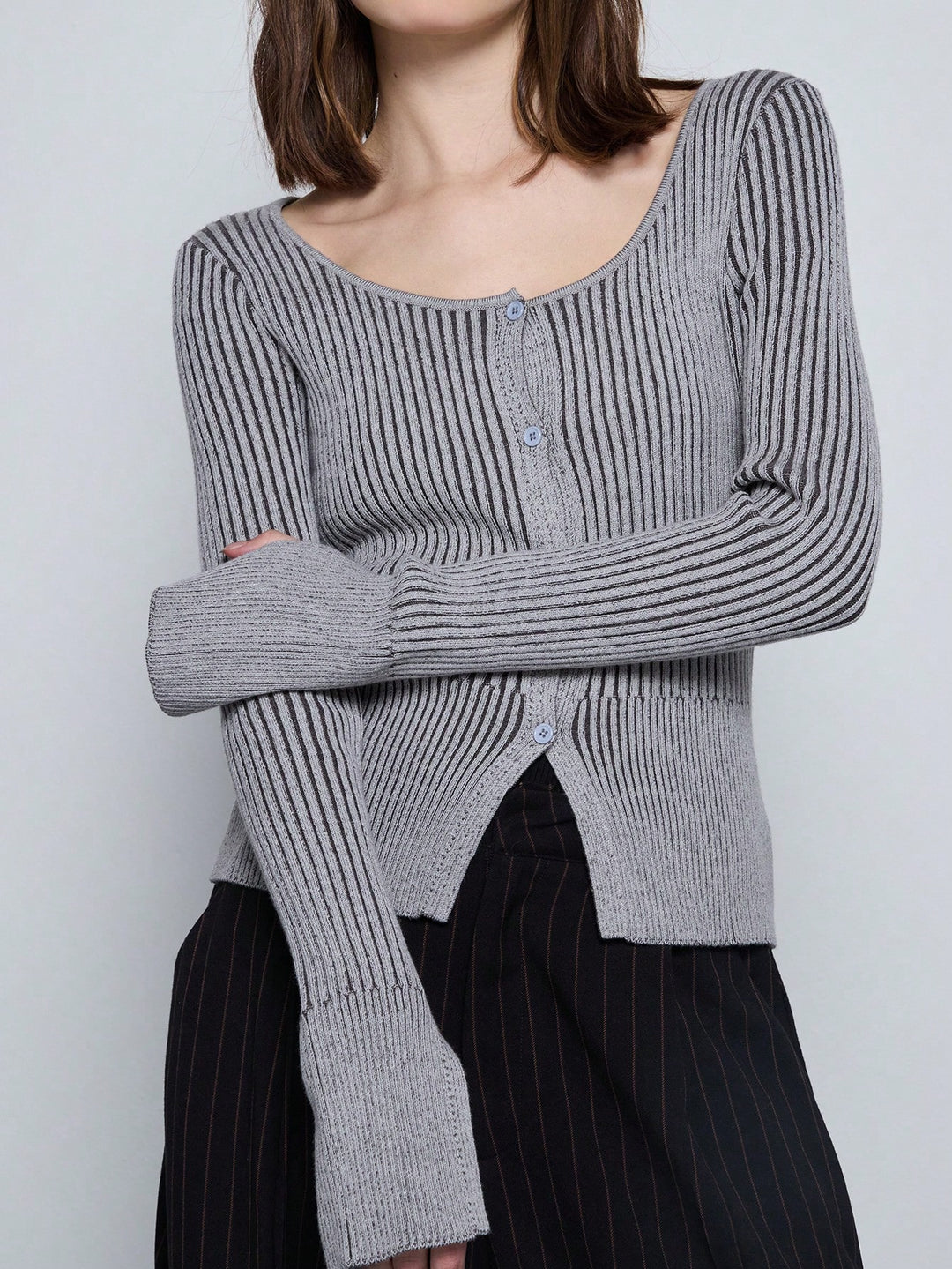 Cardigan SHEIN, gri