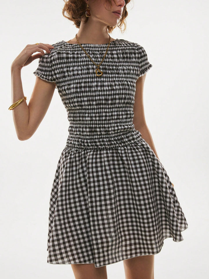 Rochie mini SHEIN, maro