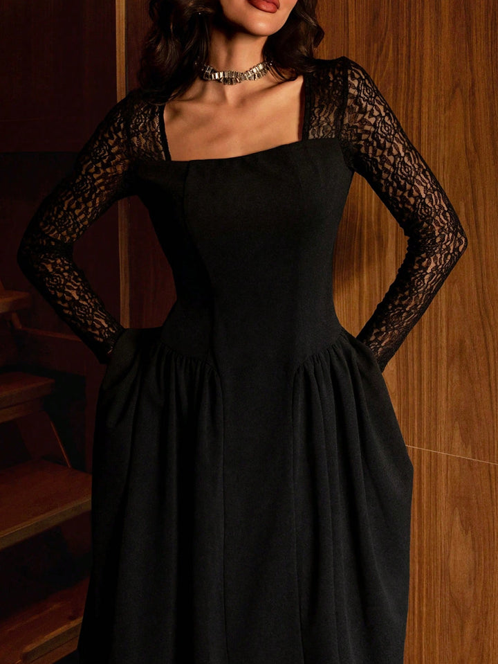 Rochie midi SHEIN, negru
