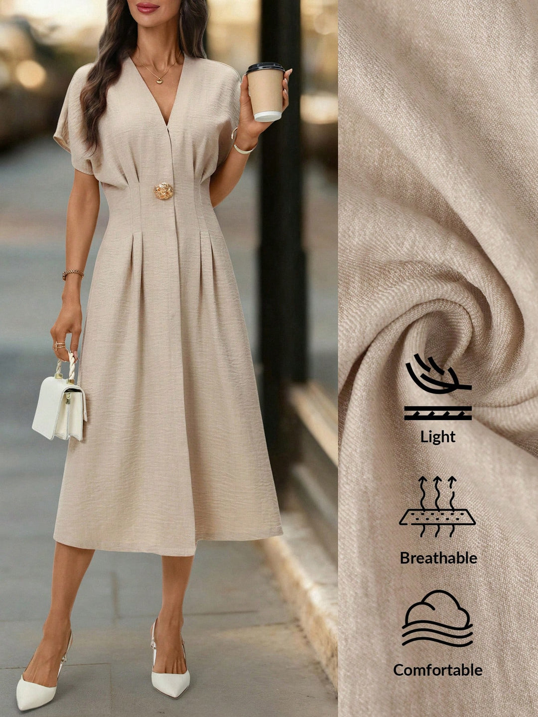 Rochie SHEIN, bej