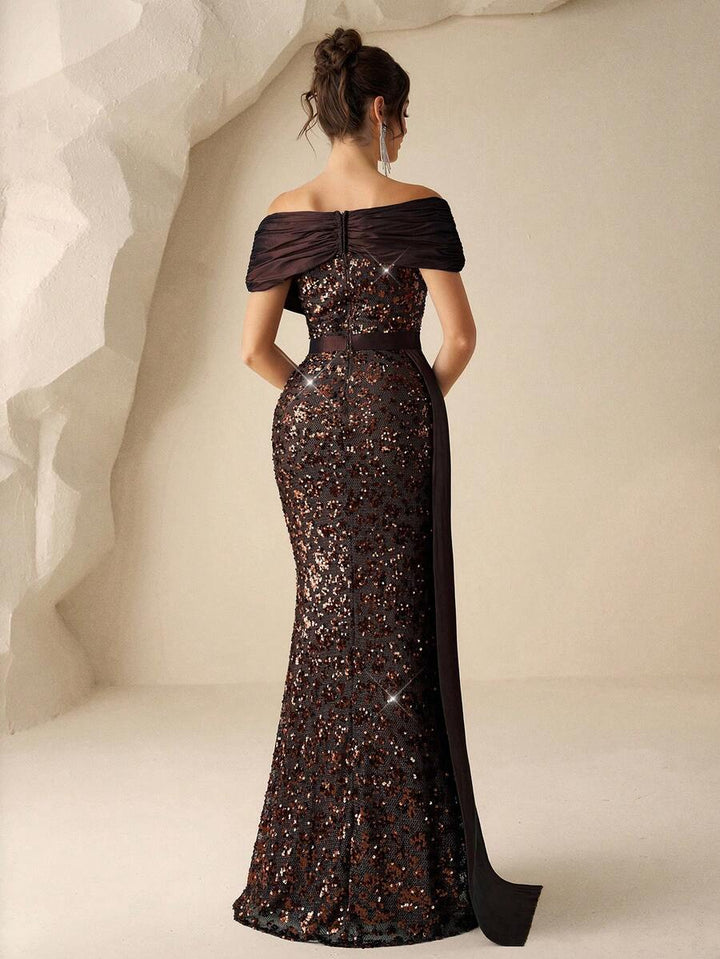 Rochie de ocazie SHEIN,maro
