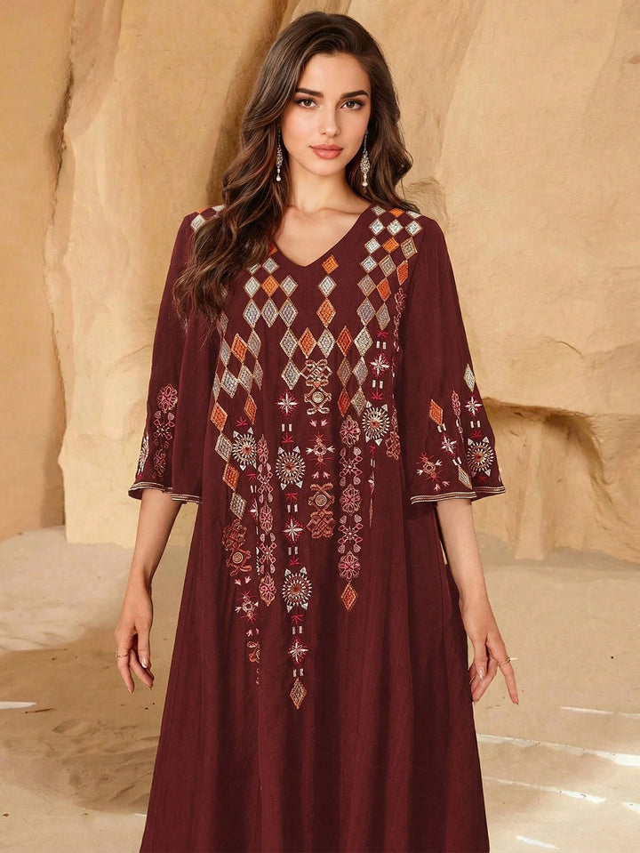 Rochie maxi SHEIN, mix culori