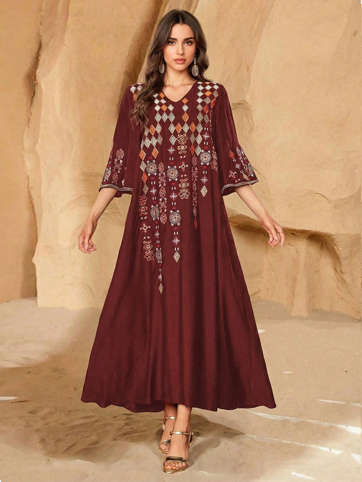 Rochie maxi SHEIN, mix culori
