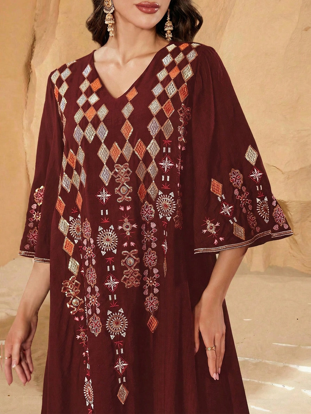 Rochie maxi SHEIN, mix culori
