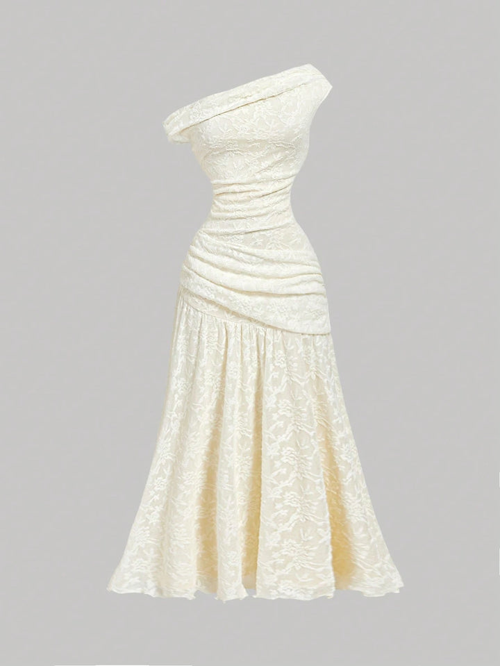 Rochie maxi SHEIN, crem