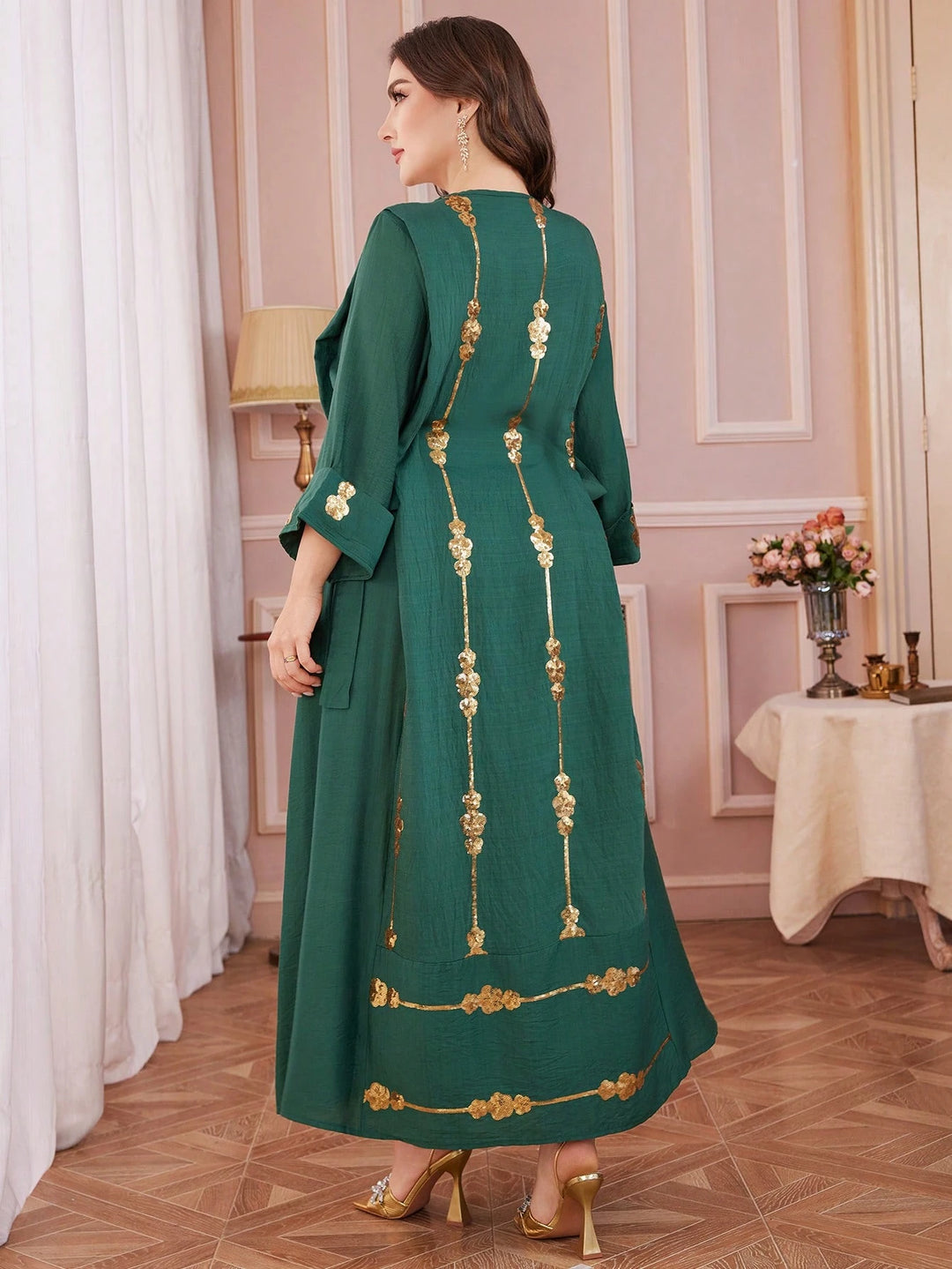 Rochie maxi SHEIN, verde