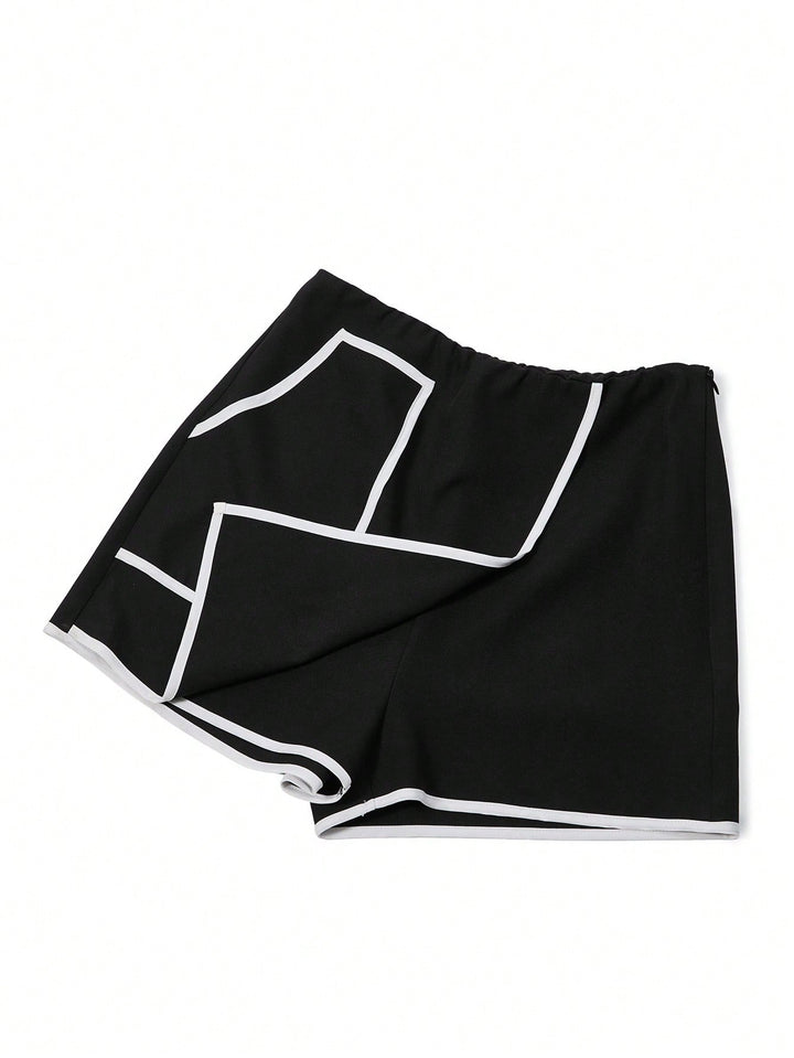 Pantaloni scurți SHEIN, negru