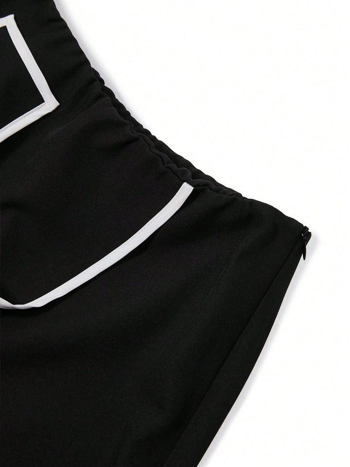 Pantaloni scurți SHEIN, negru