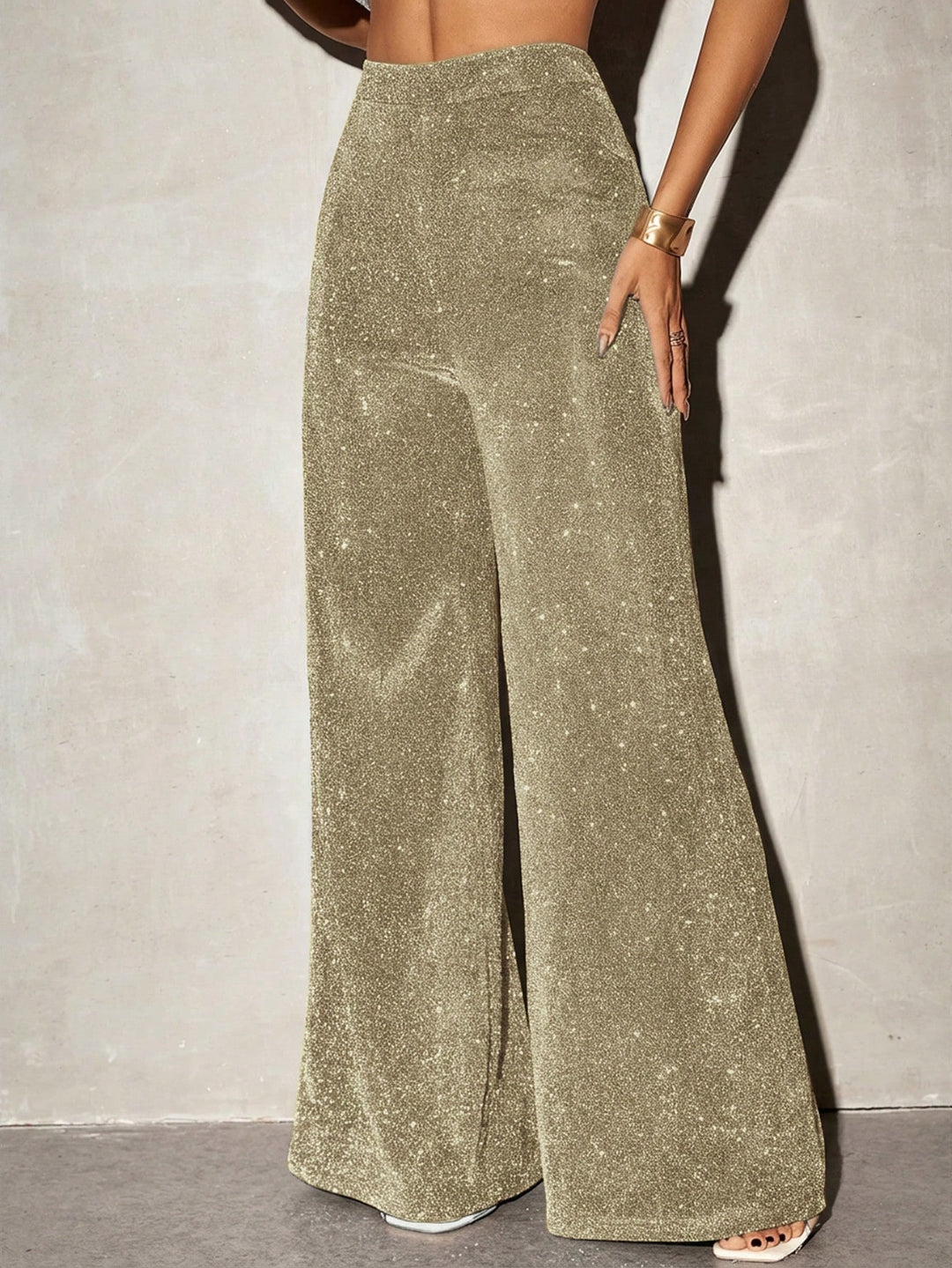 Pantaloni SHEIN, auriu
