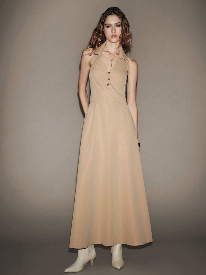 Rochie maxi SHEIN, kaki
